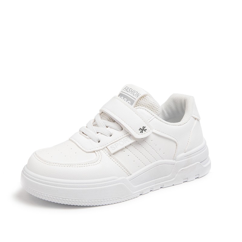 

YUZHAOLIN Износостойкие дышащие низкие детские кроссовки для повседневной носки, белые