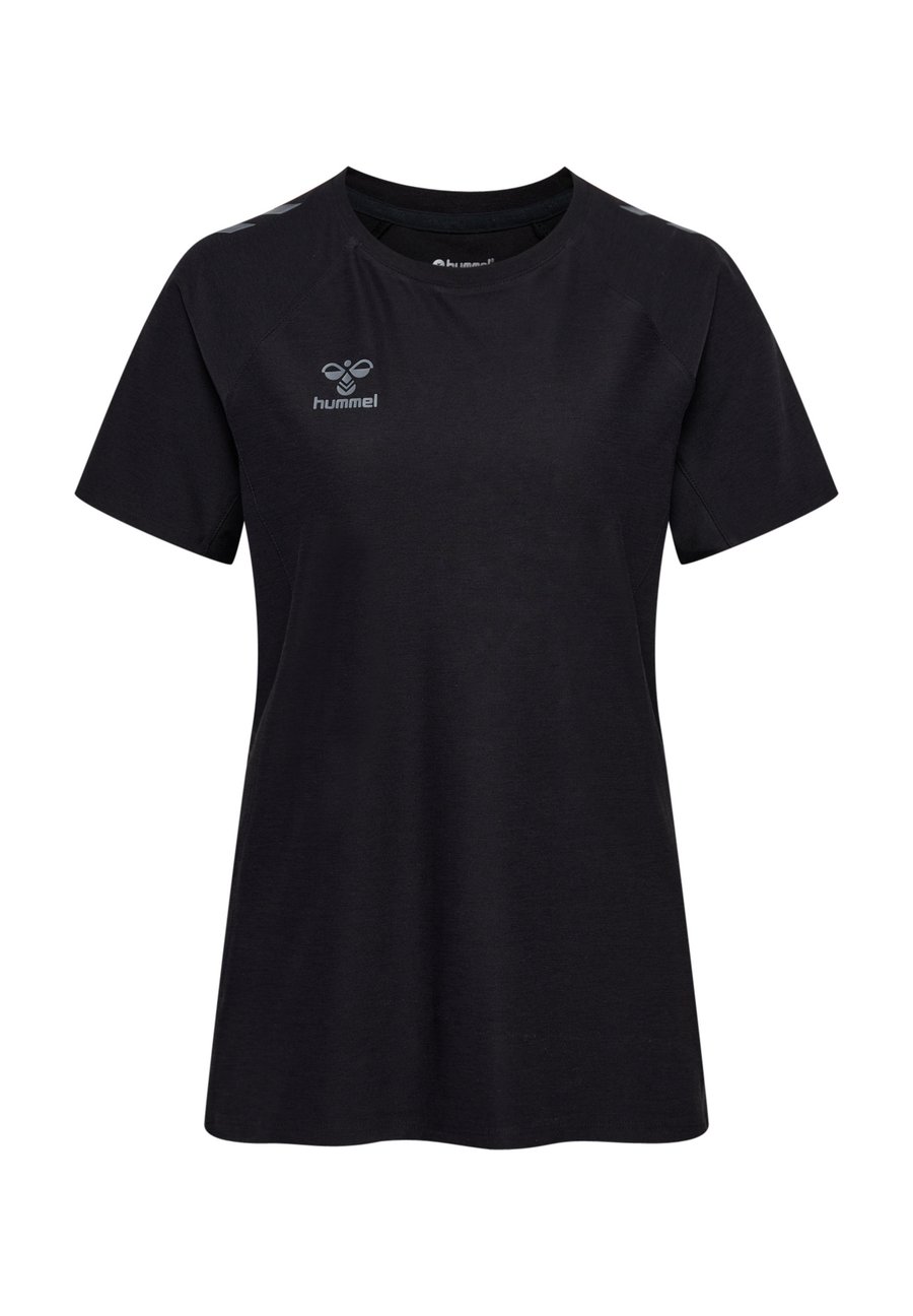 

Футболка Hummel Print T-shirt, Black Melange/Black, Черный, Футболка Hummel Print T-shirt, Black Melange/Black