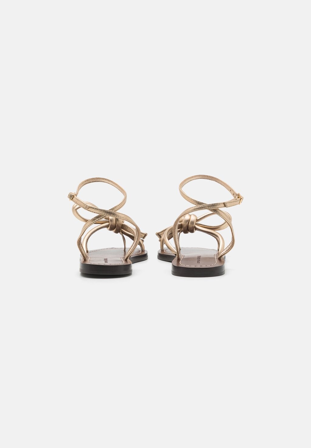 

Шлепанцы BOW FLAT WITH ANKLE STRAP Loeffler Randall, бежевый