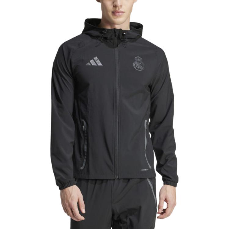 Куртка travel tech мужская real madrid tiro 25 competition Adidas, черный — фото 3