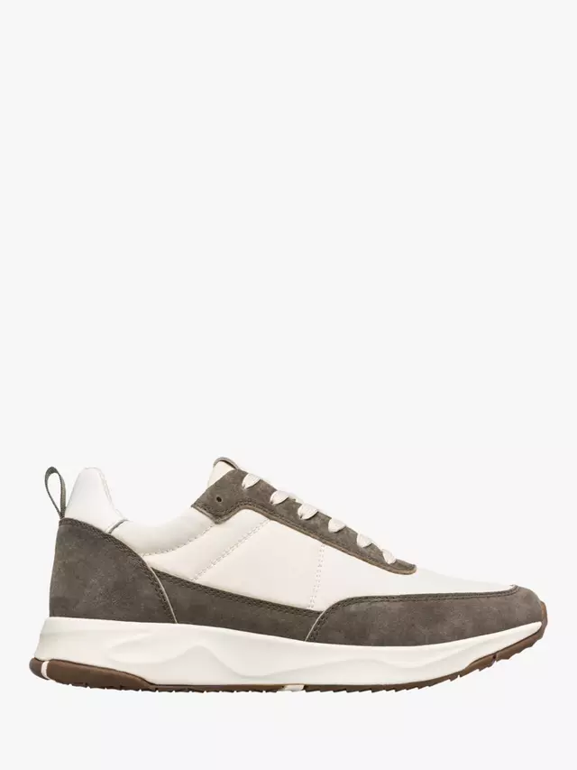 

Кроссовки CLAE Owens Leather Blend, цвет olive/off white