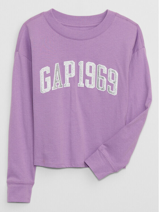 

Толстовка обычного кроя Gap, фиолетовый
