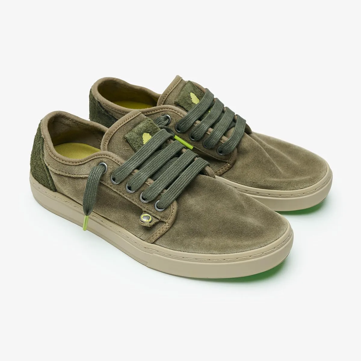 Satorisan - Heisei Suede - Повседневные кроссовки для мужчин и женщин - Удобные и прочные кожаные кроссовки, зеленый — фото 3