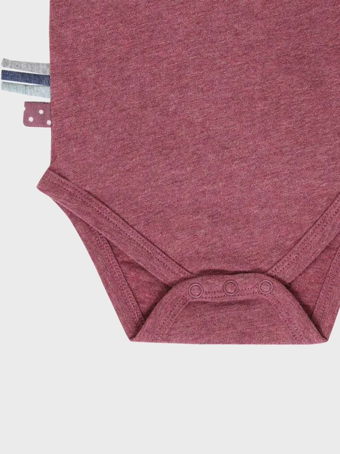 Комбинезон/боди 'OrganicEra Organic Baby S/S Kimono Body' Organicera, Bordeaux — фото 3
