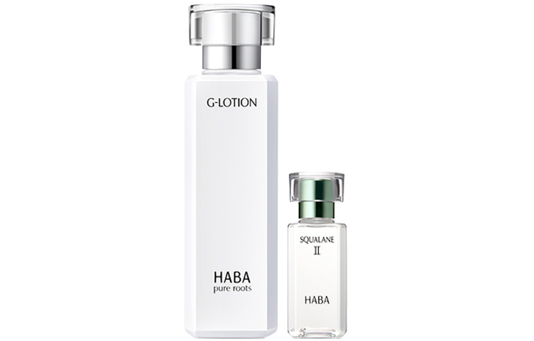 Набор для ухода за кожей squalane pure beauty oil + hydrating softening lotion g lotion: увлажняющий, смягчающий, успокаивающий HABA, Softener 180ml + beauty oil 15ml — фото 4