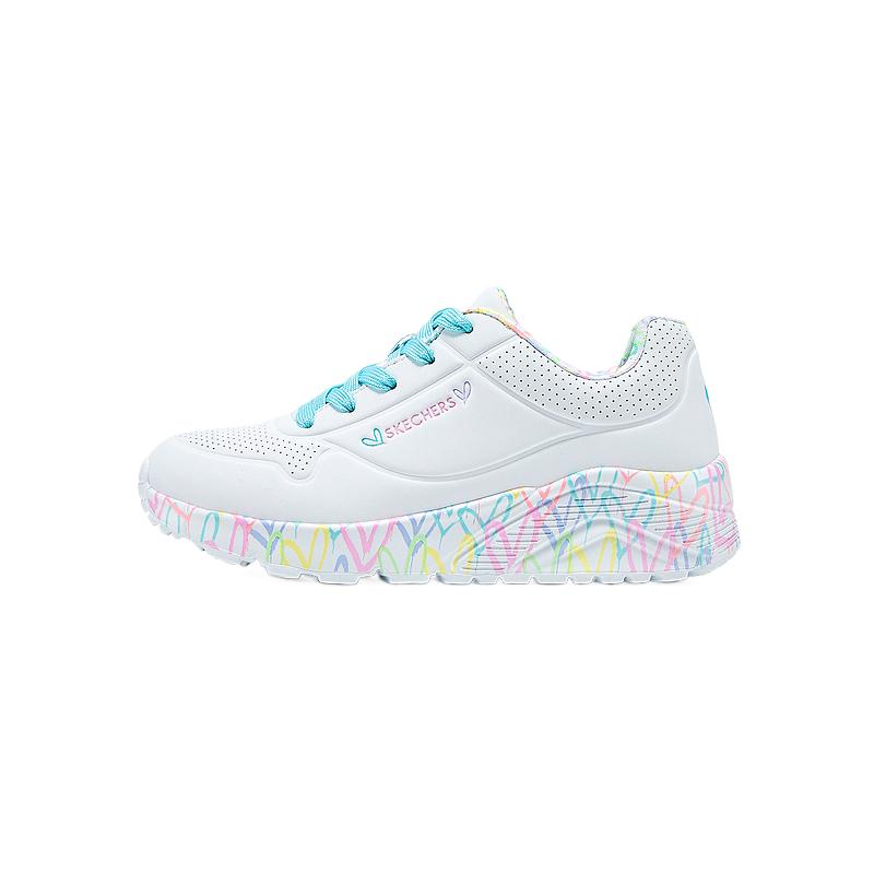 

Skechers Kids Износостойкие мид-топы для детей White Pink Lake Blue