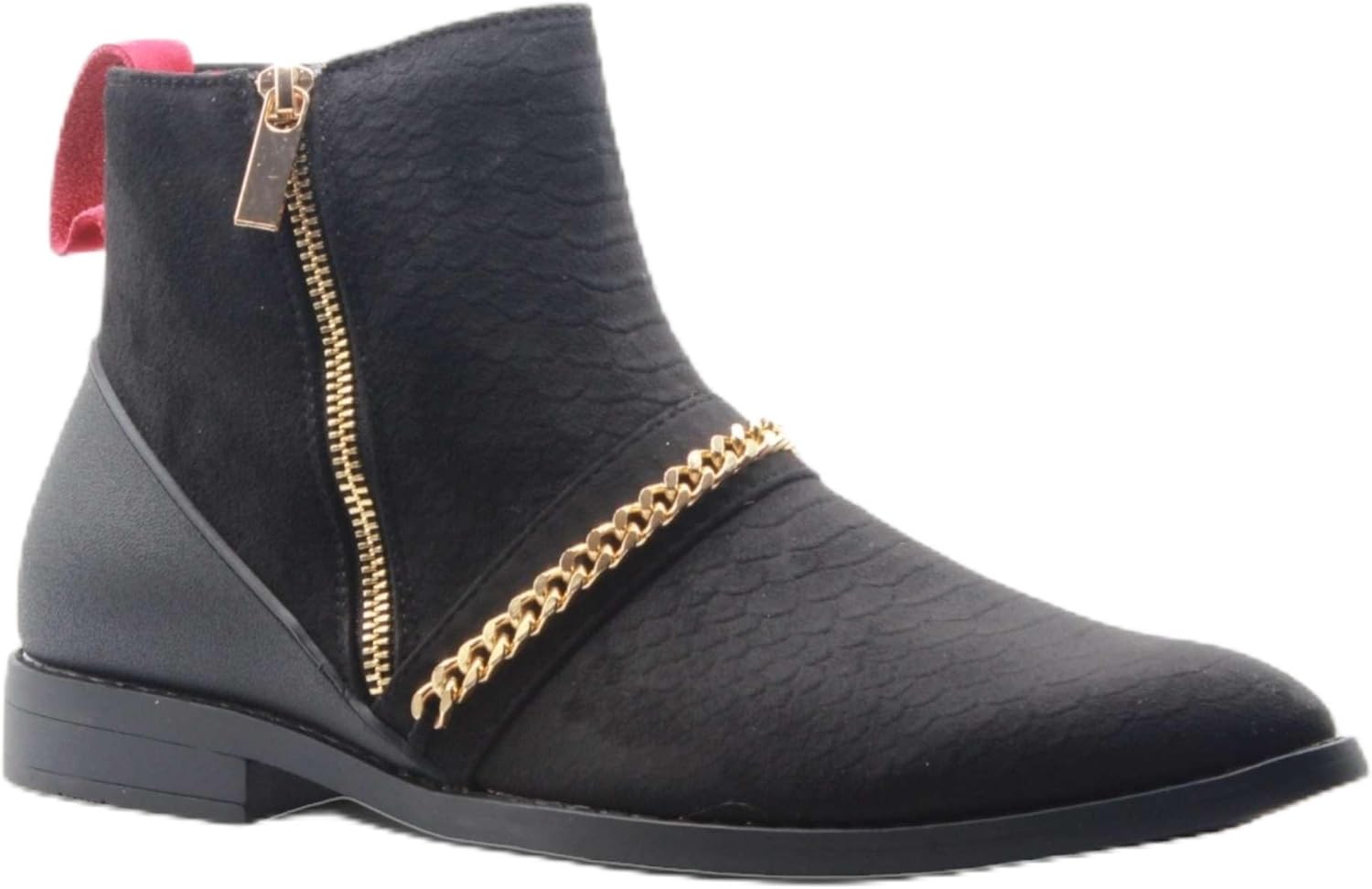 

Мужские ботинки Jazam B-2963 Chuck из нубука и замши, с эластичной вставкой, округлый носок, стиль Челси Jazame, черный