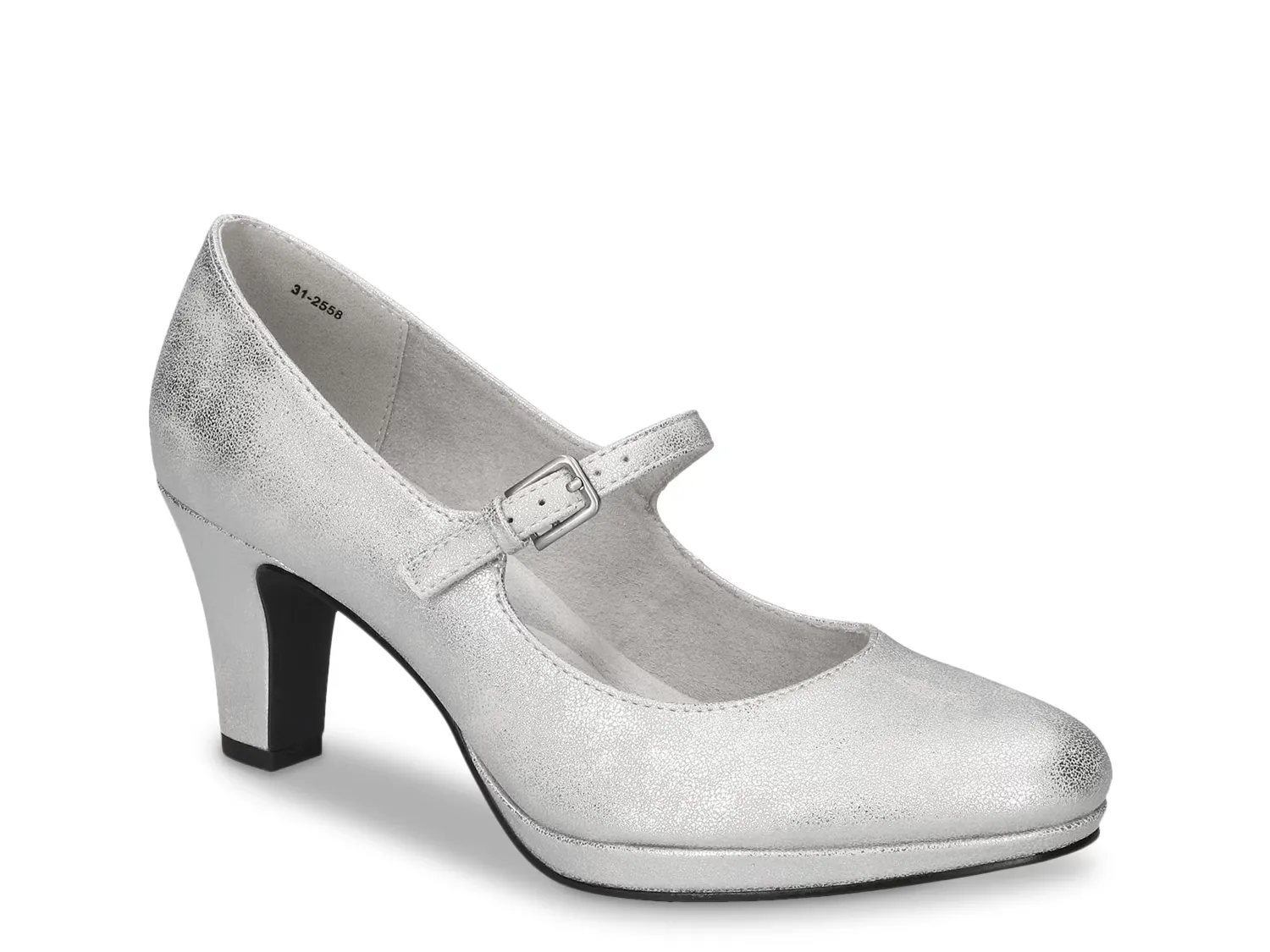 

Туфли Zest Mary Jane Pump Easy Street, серебряный/металлик