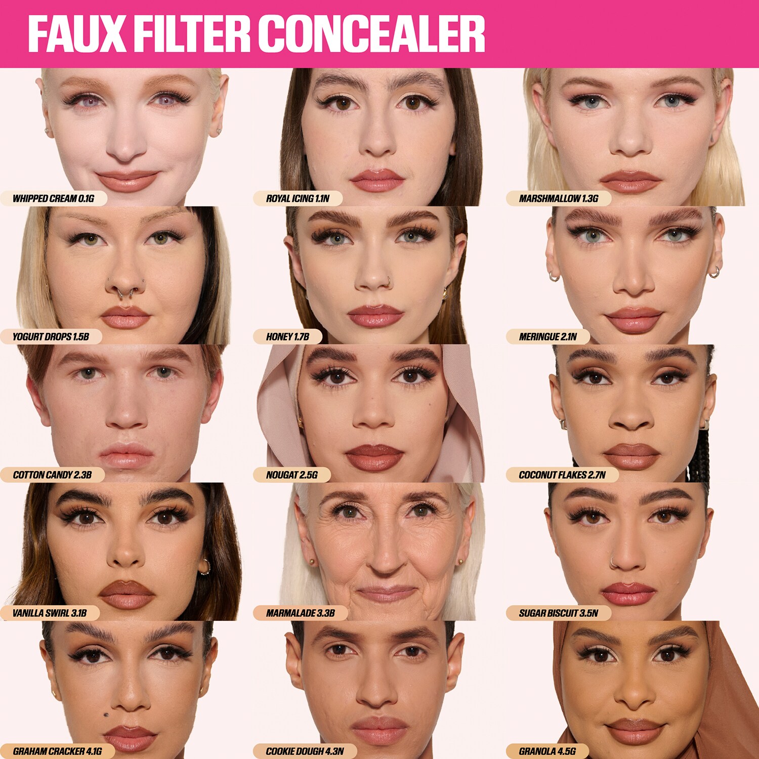 Консилер #FAUXFILTER Luminous Matte Liquid Concealer Huda Beauty, 5.3G Toasted Almond (9 ml) — фото 3
