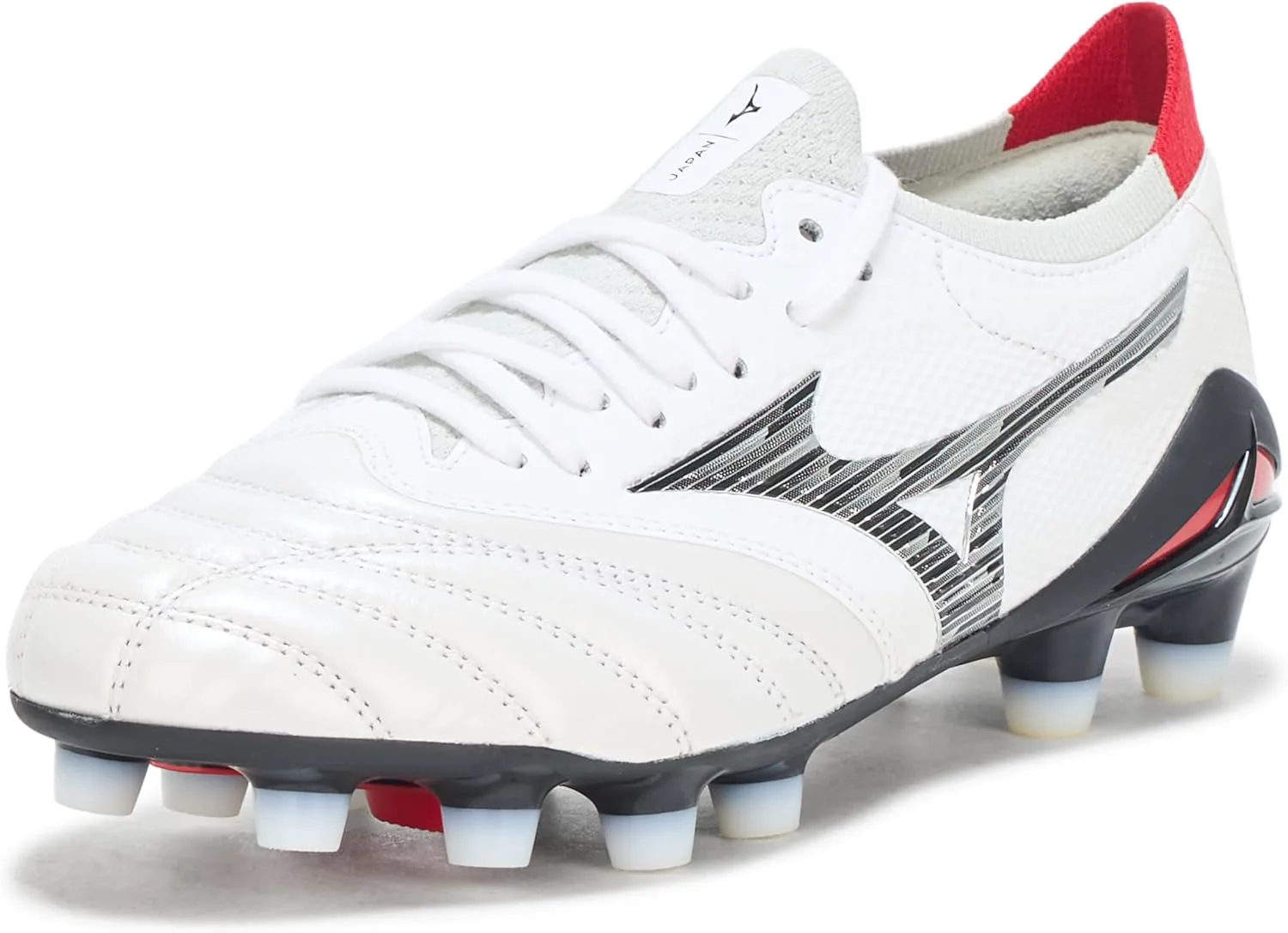 Футбольные бутсы Mizuno Mens Morelia Neo IV Beta, сделанные в Японии, белый/черный — фото 3