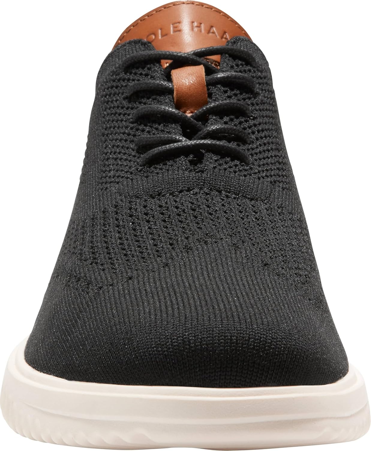 Мужские оксфорды Cole Haan Grand Stitchlite с крыловидным носком, слоновая кость/черный — фото 2