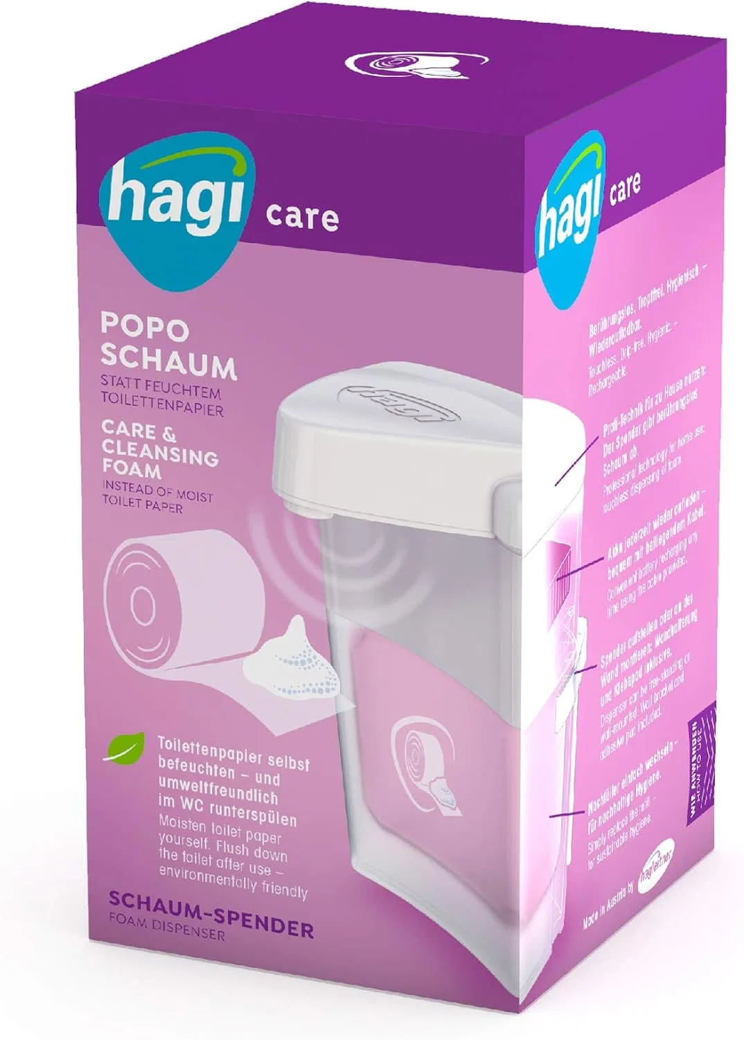 Бесконтактный дозатор пены для интимной гигиены hagi Popo Hagi — фото 2