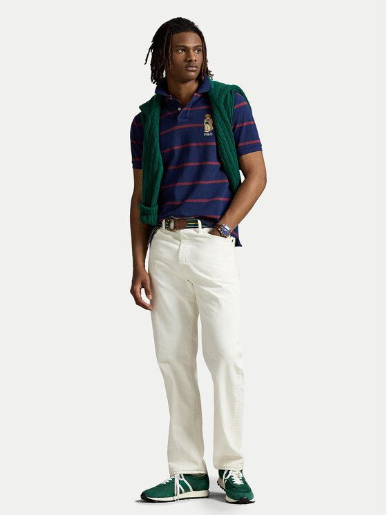 Рубашка-Поло с завышенной талией 710971839001 Polo Ralph Lauren, синий — фото 2