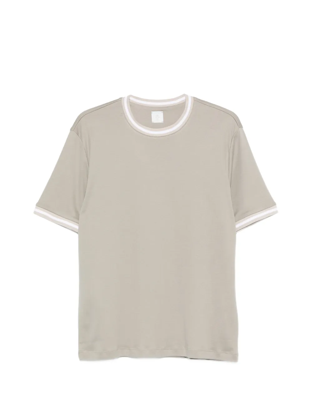 

Футболка с полосатыми вставками Eleventy, зеленый