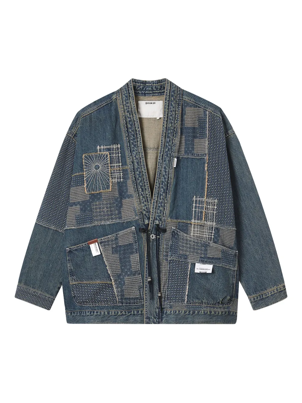 

Джинсовая куртка в технике пэчворк Musium Div., синий