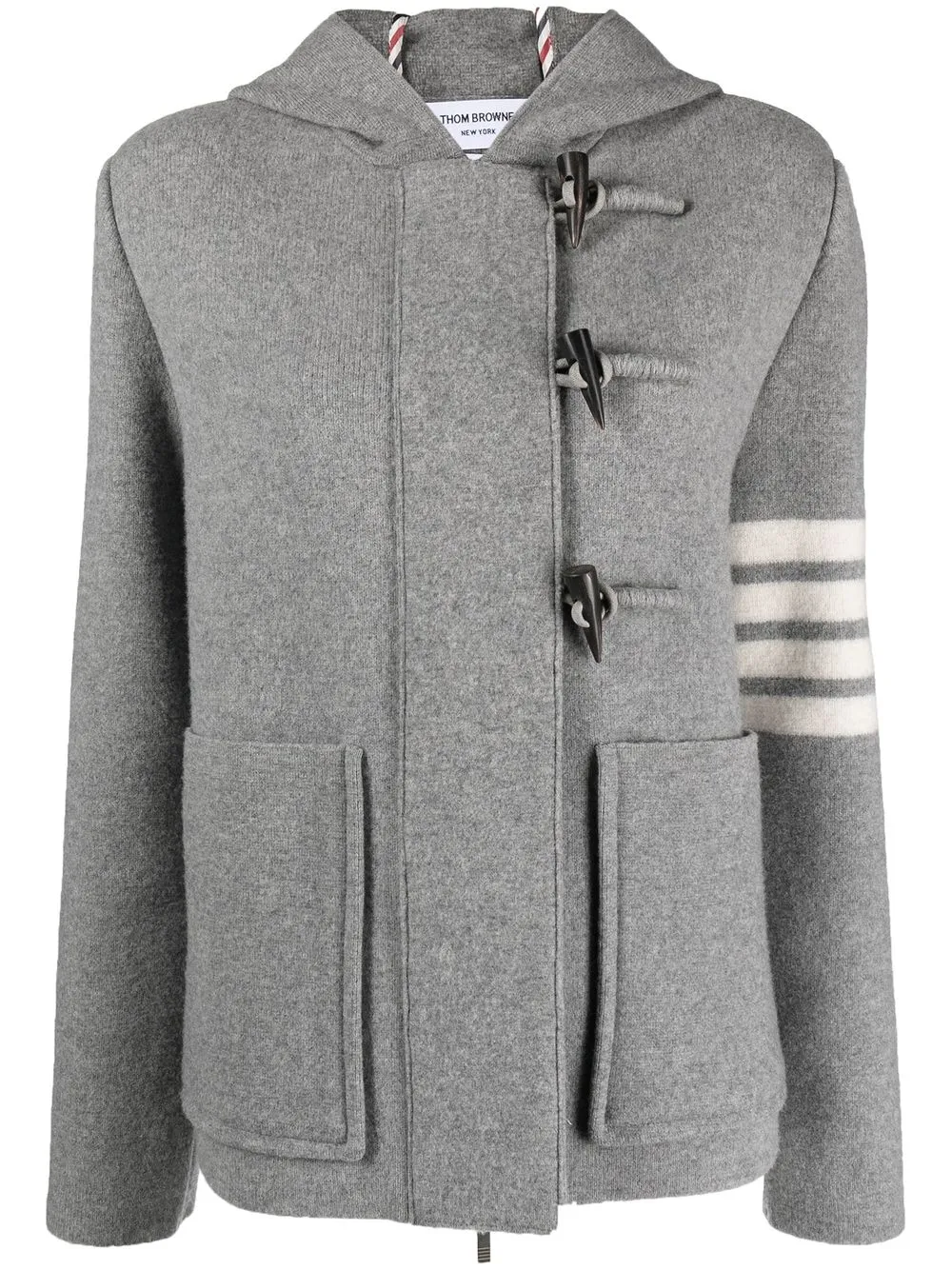 

Дафлкот из вирджинской шерсти THOM BROWNE, серый