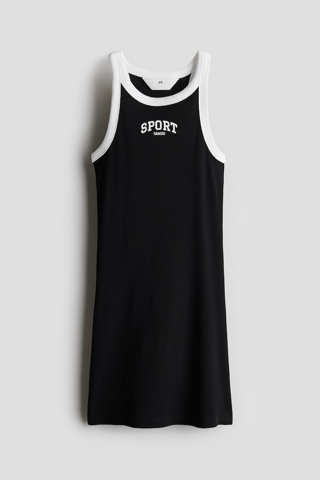 

Платье из хлопка в рубчик H&M, мультиколор