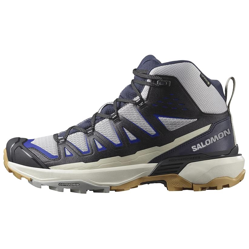

SALOMON Мужские треккинговые полуботинки X ULTRA 360 серо-черные противоскользящие износостойкие, цвет Gray Black