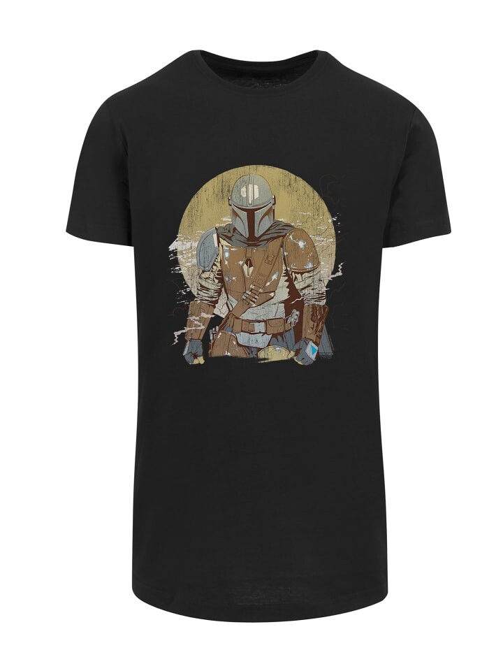 

Футболка F4NT4STIC Star Wars The Mandalorian Distressed Warrior, черный
