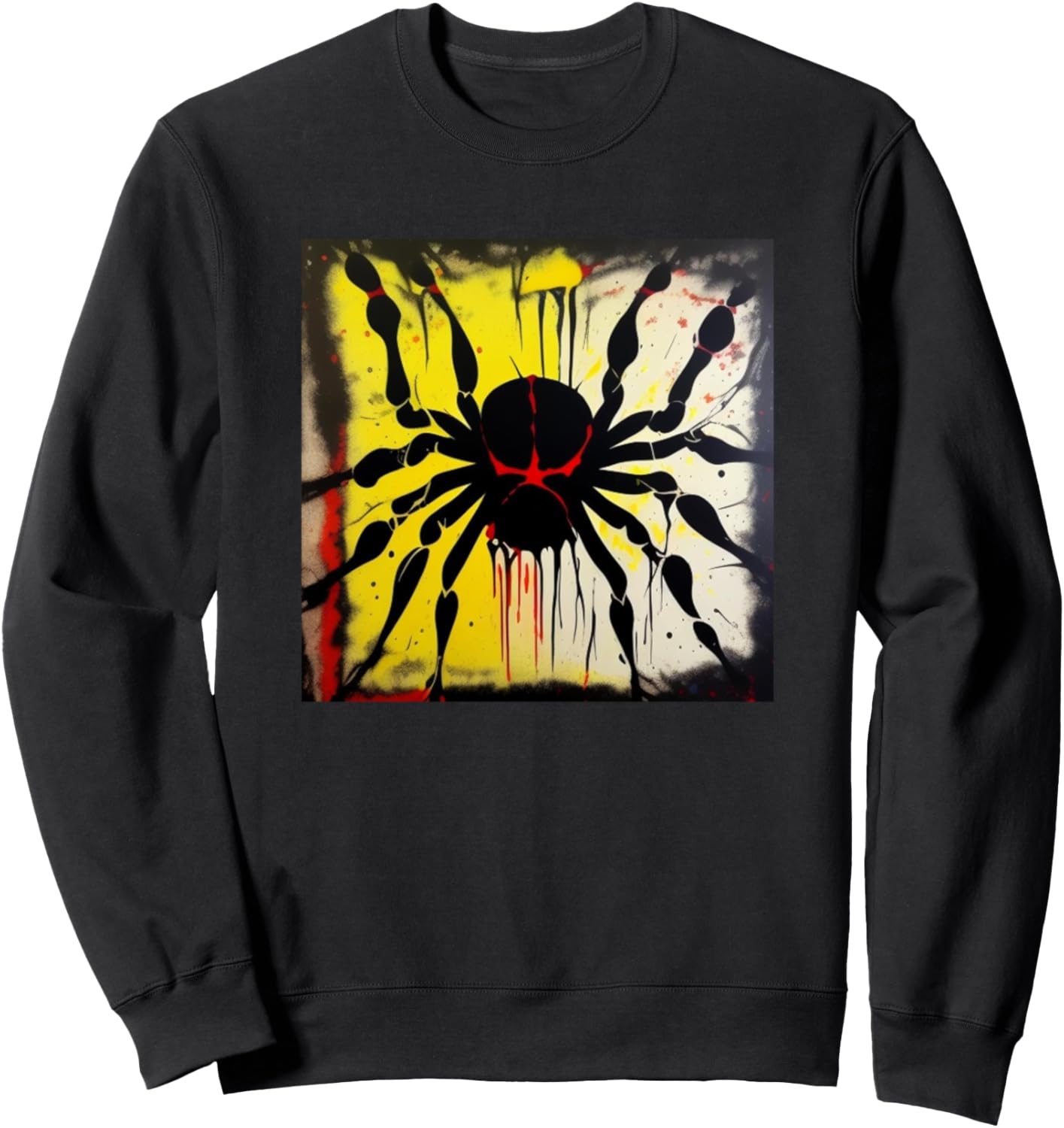 

Яркая толстовка с силуэтом паука для любителей пауков Spider Art + Merch Men Women Kids Boys Girls Gift, черный