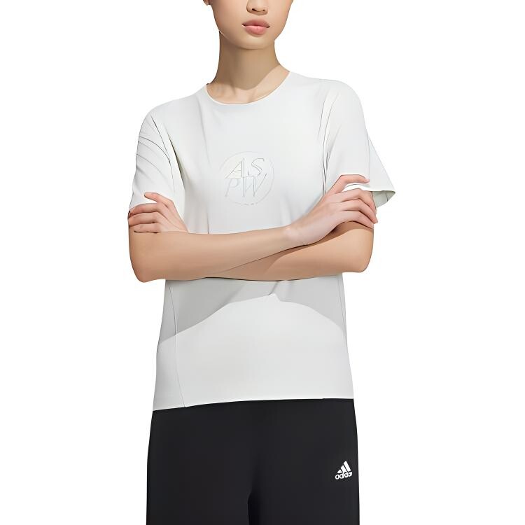 Футболка Lounge женская Flax Green / Flax Green Adidas — фото 2