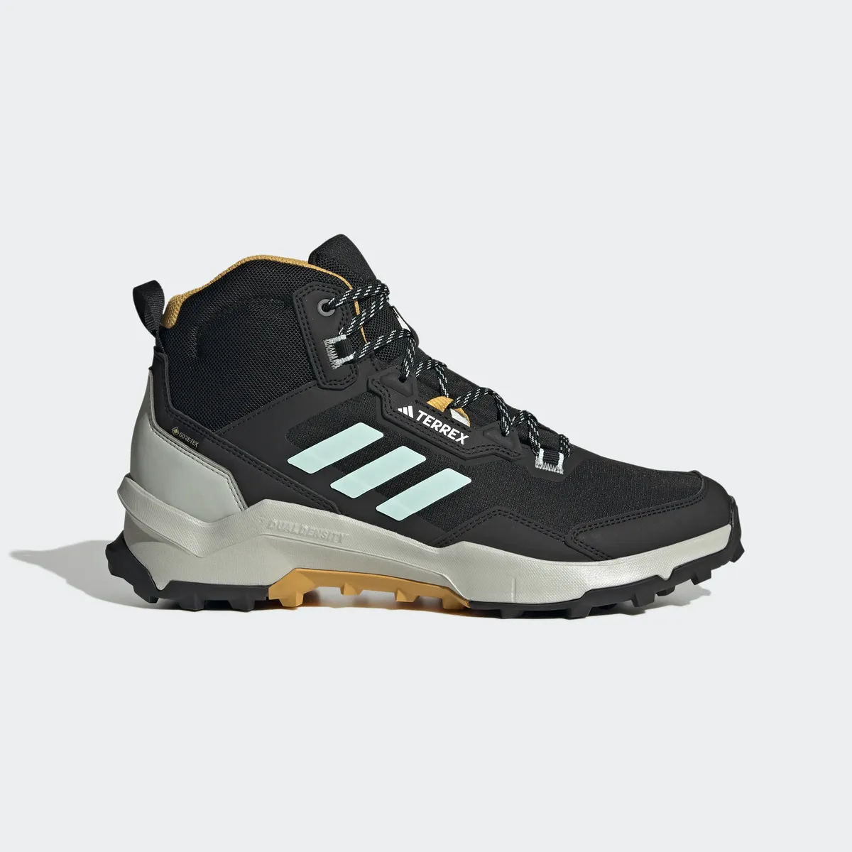

Кроссовки adidas TERREX "TERREX AX4 MID GORE-TEX", водонепроницаемые, цвет Core Black / Semi Flash Aqua / Preloved Yellow