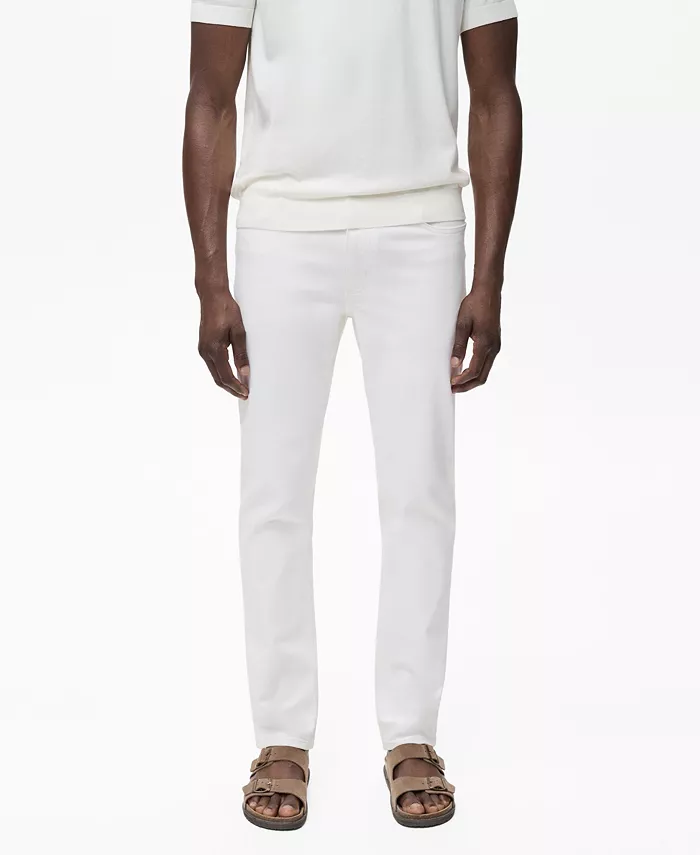 

Мужские джинсы Jan Slim-Fit Mango, белый