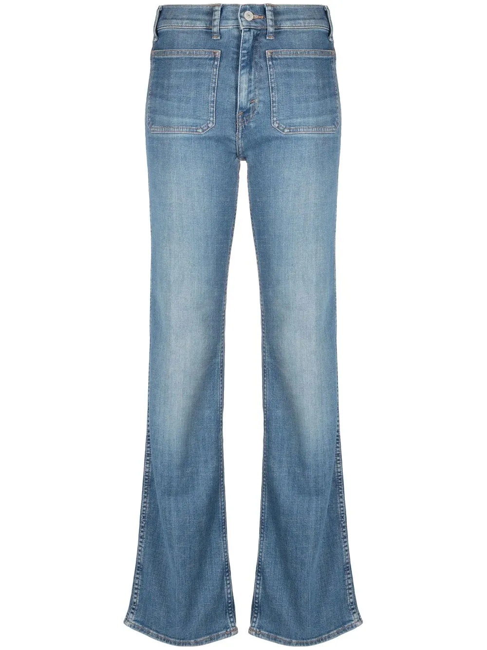 

Джинсы прямого кроя с эффектом потертости POLO RALPH LAUREN, синий