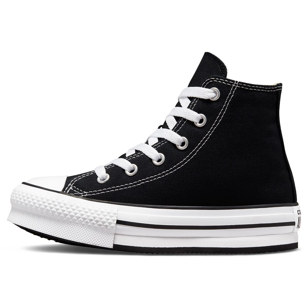 Детские высокие кеды Chuck Taylor All Star Lift Little Kid Converse, черный — фото 3