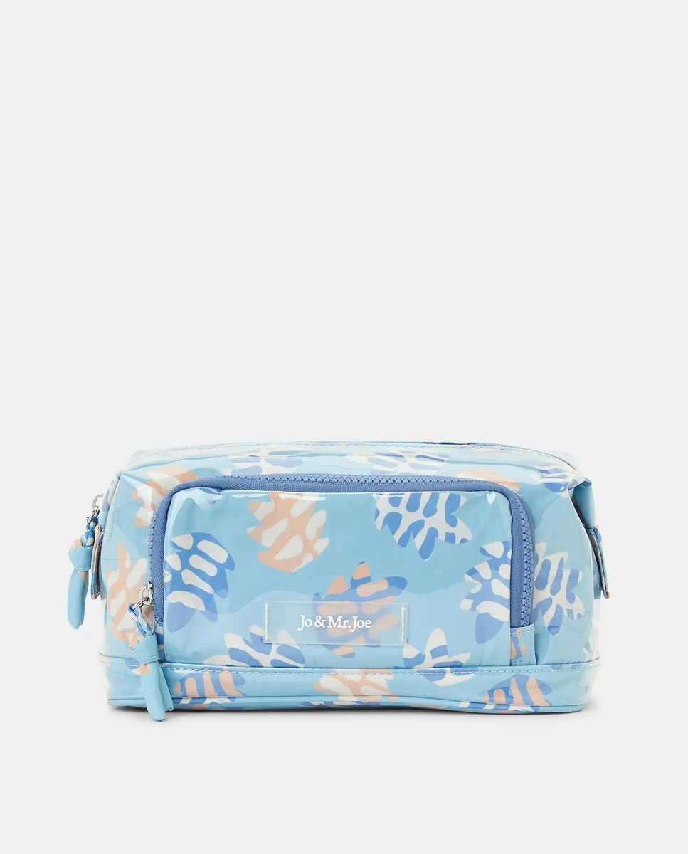 

Сумка для косметики с принтом Jo & Mr. Joe, синий