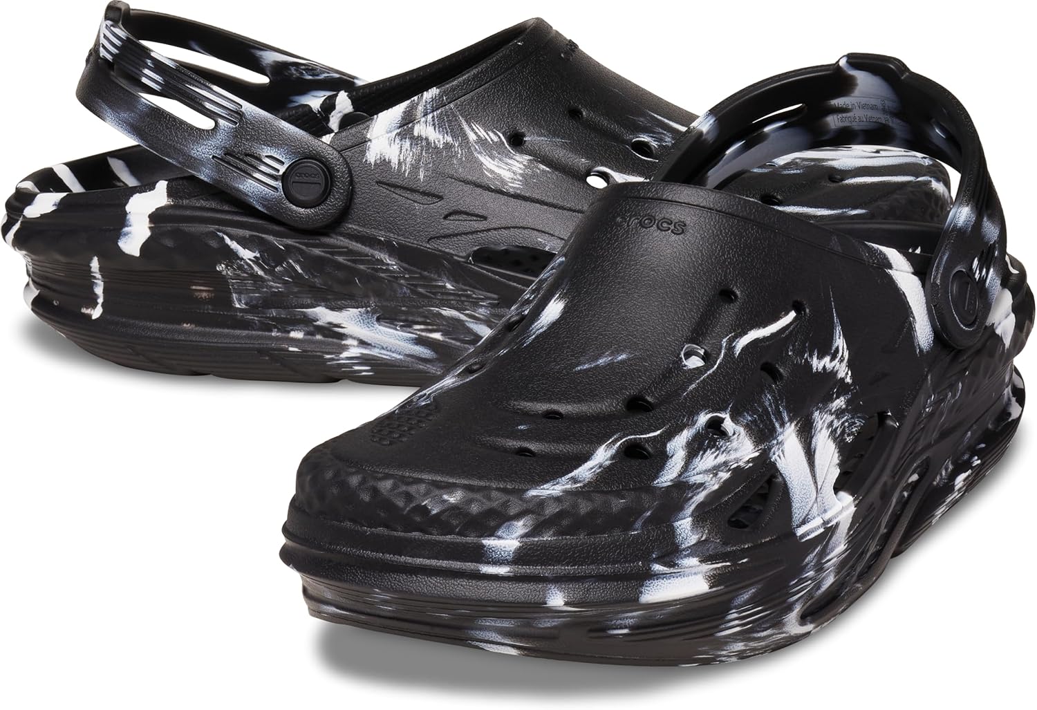 Кроксы унисекс для взрослых Off Grid Crocs, белый/черный — фото 3