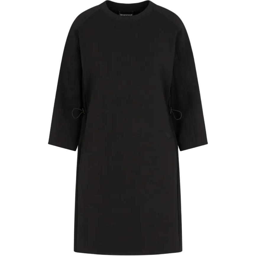 

EMPORIO ARMANI Длинное платье с рукавами женское черное