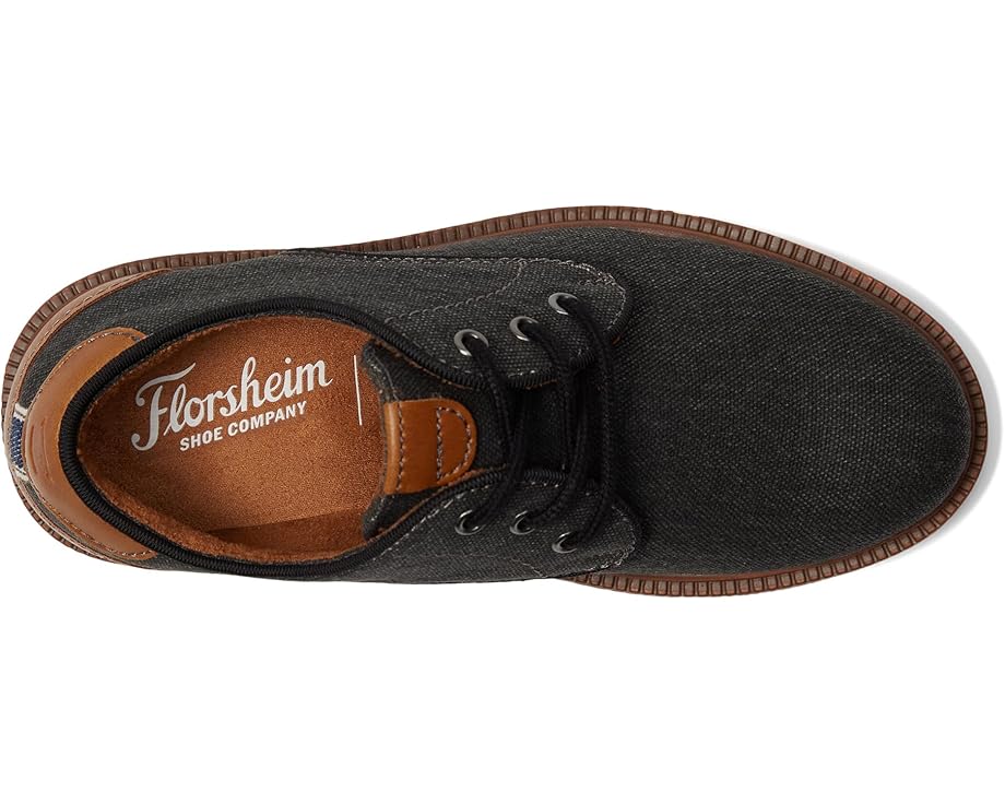 Детские оксфорды Florsheim Highland Canvas Plain Toe Jr. (toddler/little kid/big kid) Florsheim Kids, Black — фото 2