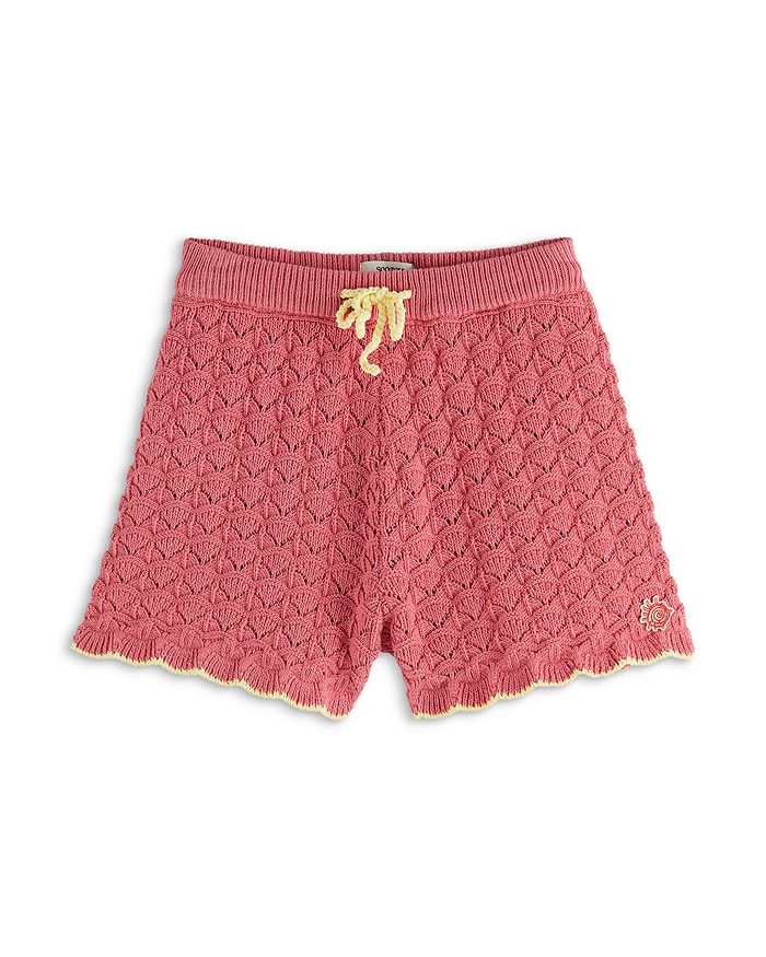 

Детские вязаные шорты с воланом - для малышей и подростков Scotch & Soda, розовый