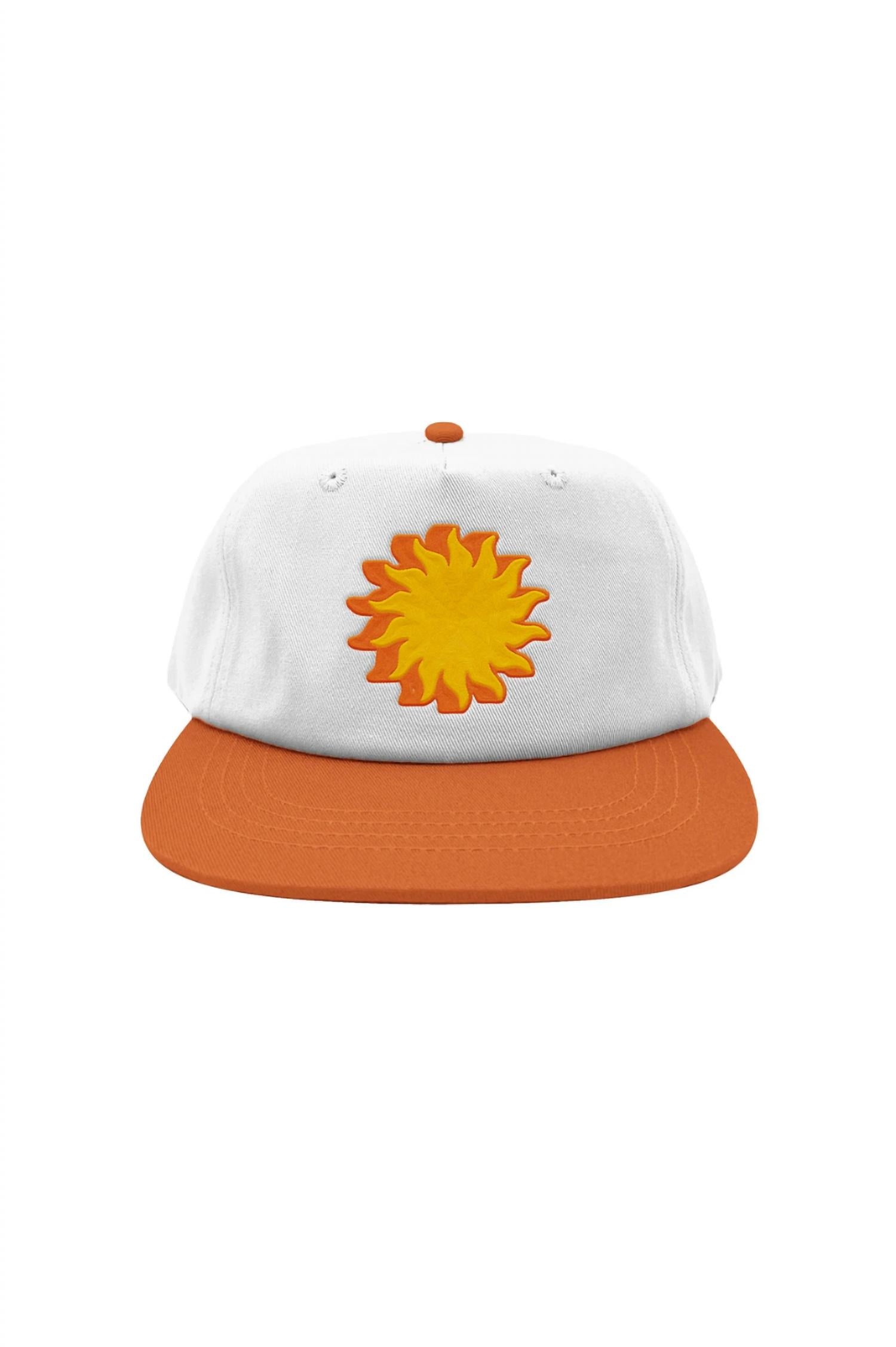 

Мужская двухцветная кепка-кнопка Sun Shadow Snapback цвета кость/оранжевый Free & Easy