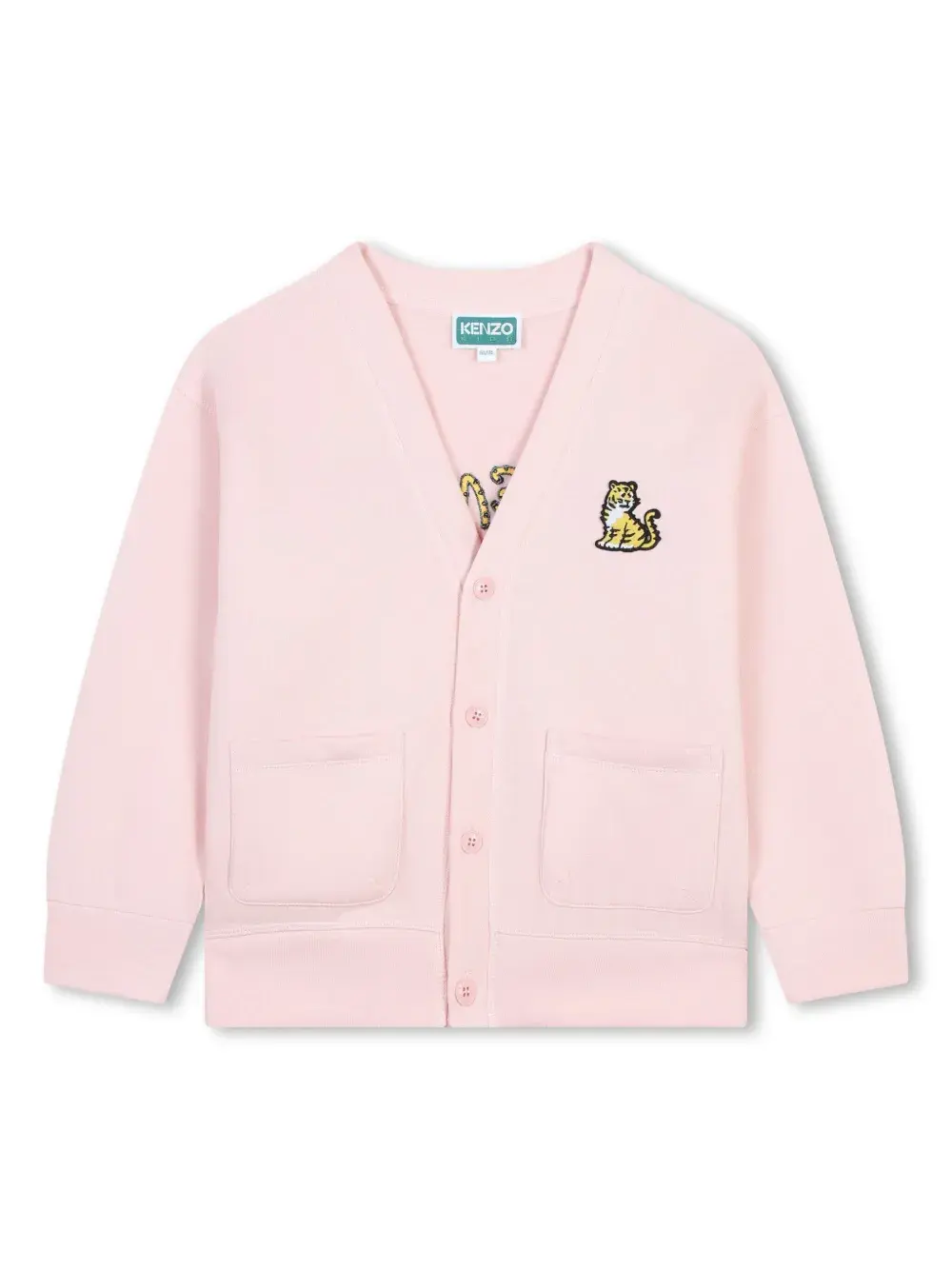 

Кардиган с аппликацией Kenzo Kids, розовый