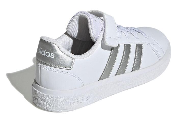 Кроссовки Adidas Grand Court 2.0 Little Kid 'White Matte Silver' — фото 4