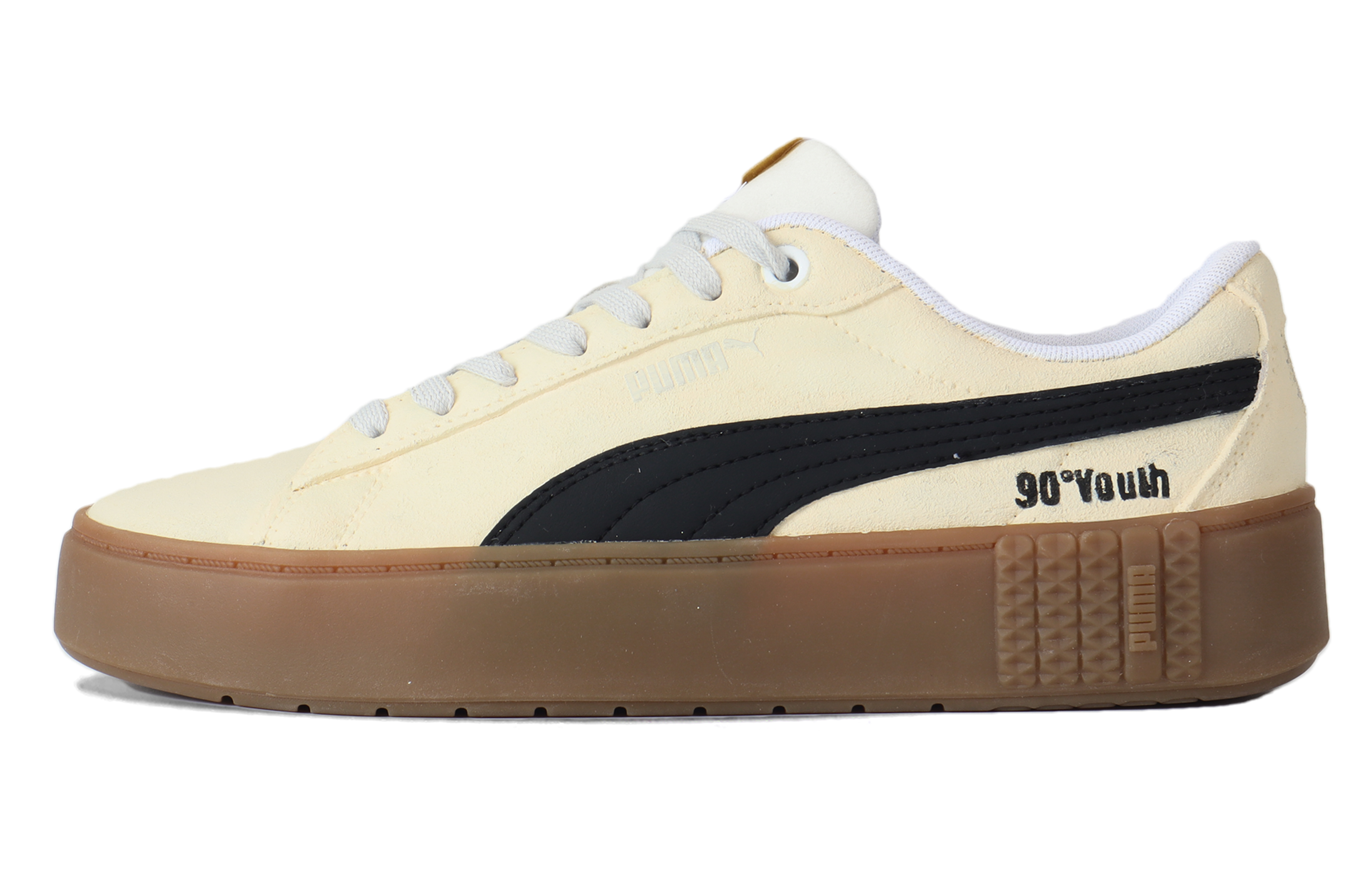 

Кроссовки Puma Smash Platform Skateboarding Shoes Women's Low-top Pale Yellow, светло-желтый