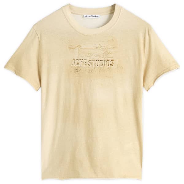 

Футболка с коротким рукавом Acne Studios, бежевый