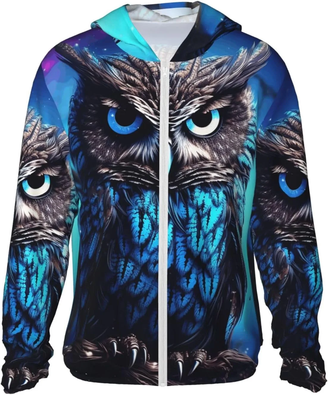 

Мужская толстовка с капюшоном UPF 50+ для защиты от солнца, на молнии, синяя FHEBNDS