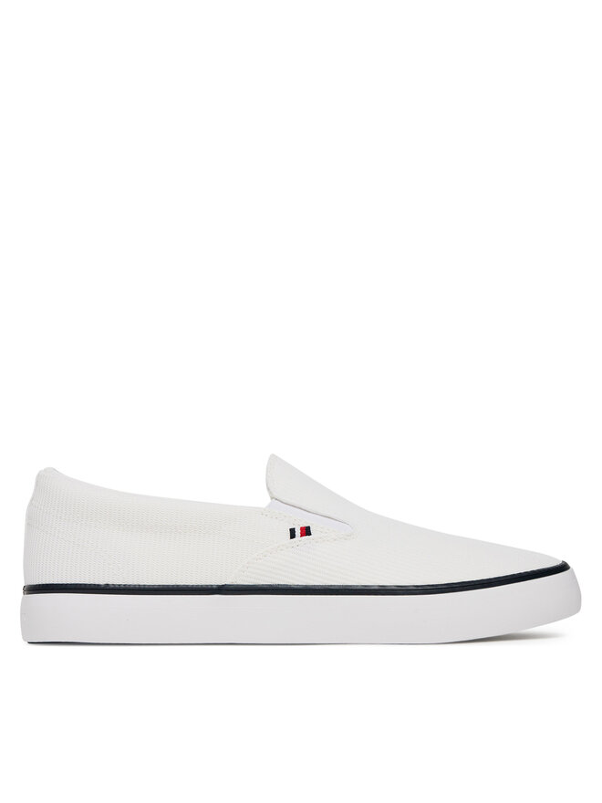 

Тканевые кроссовки Th Hi Vulc Core Low Ii Slipon FM0FM05514 Tommy Hilfiger, белый