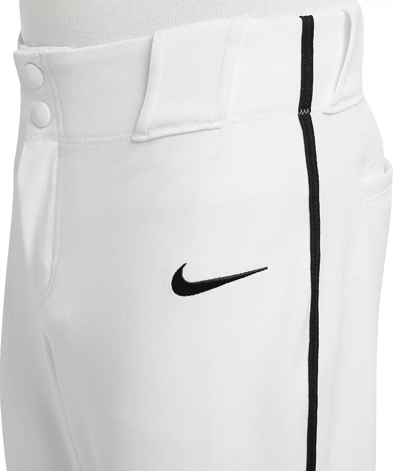 Мужские высокие бейсбольные брюки с 2 окантовками Nike Vapor Select, белый/черный — фото 2
