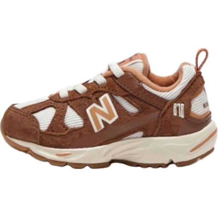 

New Balance Износостойкие низкие детские кроссовки brown для детей 3-7 лет