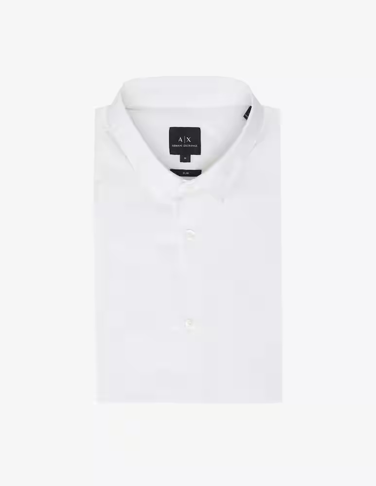 

Рубашка Popeline стрейч Armani Exchange, белый