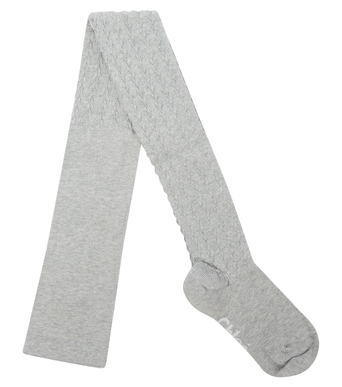 

Колготки из смеси хлопка и косой вязки Chloé Kids, Grey Marl Medium