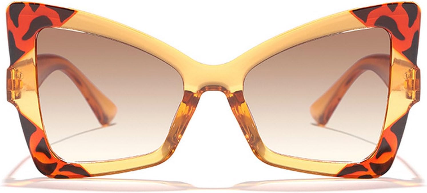 

Модные винтажные солнцезащитные очки «кошачий глаз» для женщин, солнцезащитные очки в форме бабочки, стильные градиентные очки с защитой от УФ-излучения UV400 mincl, Gradient Brown