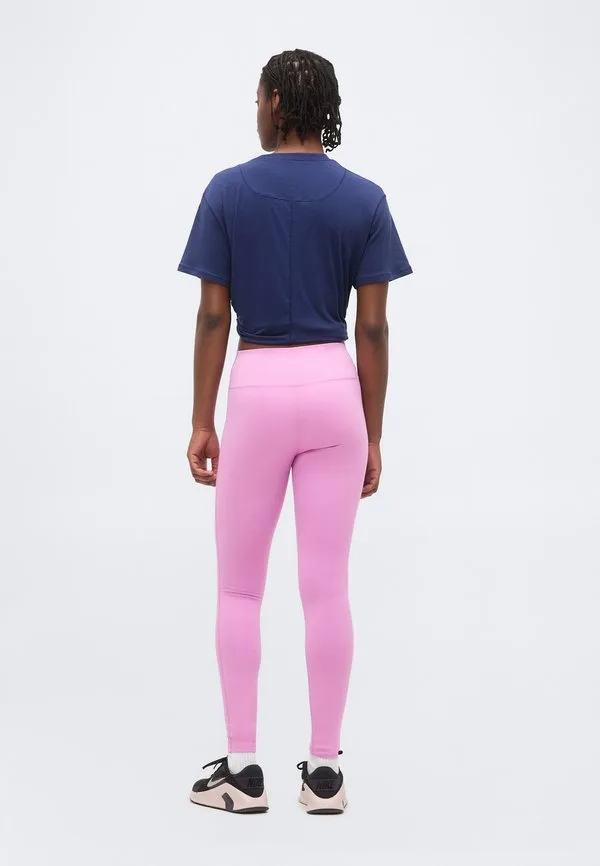 Одни обтягивающие леггинсы Nike Performance, Light Magenta/White — фото 3