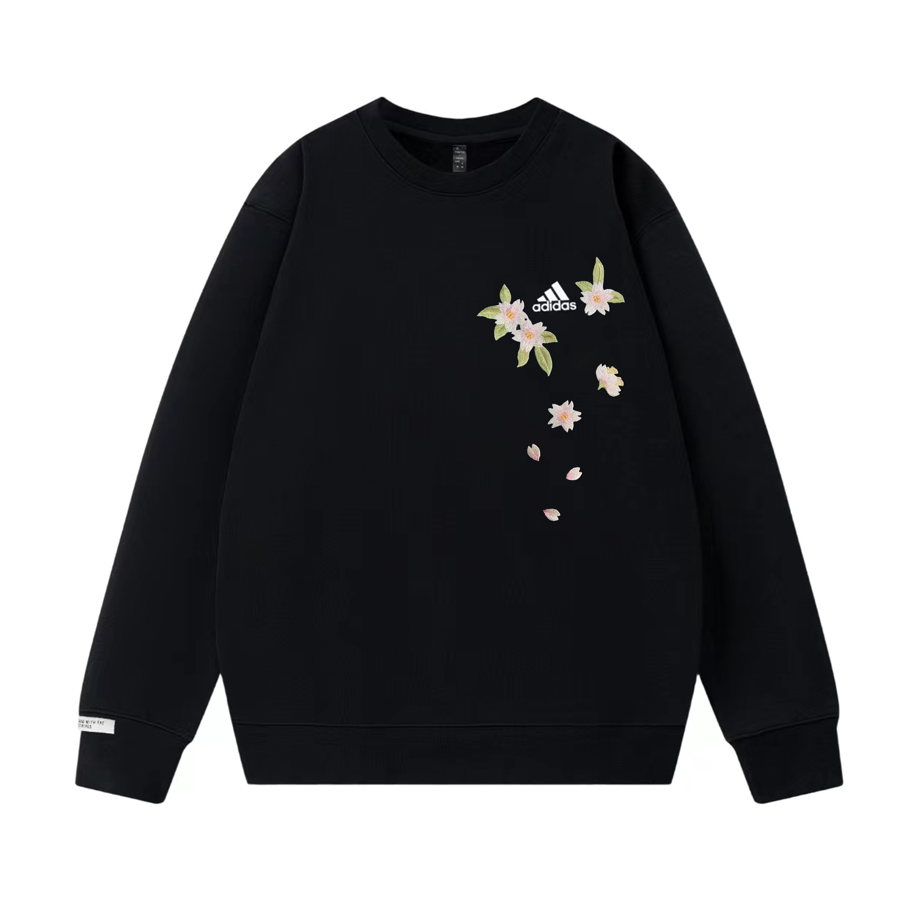 

Adidas Свитшоты Unisex Black с круглым вырезом, умеренная посадка, Regular