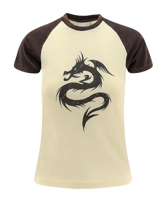 

Футболки и поло с круглым вырезом и логотипом. Coperni, бежевый