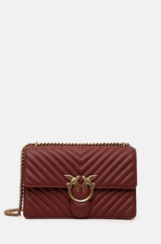 

Кожаная сумка Pinko, оранжевый